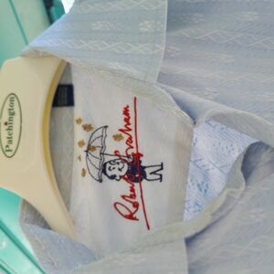 Robert Graham Blue Dress Shirt Cotton Blend